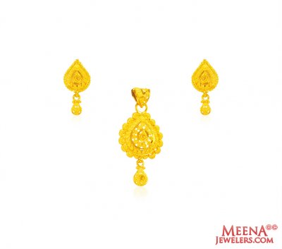 22kt Gold Pendant Set ( Gold Pendant Sets )