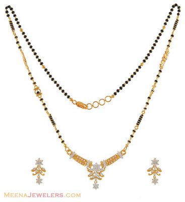 Gold Fancy Mangalsutra Set ( Gold Mangalsutra Sets )