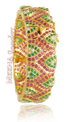 22Kt Bangle with Precious Stones ( Precious Stone Bangles )