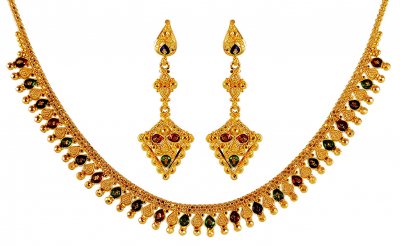 22K Gold Meenakari Set ( Light Sets )