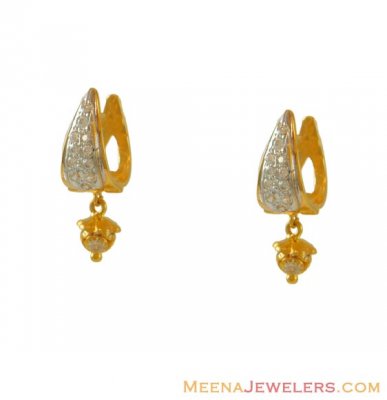 22k Fancy Clip On Earrings ( Clip On Earrings )