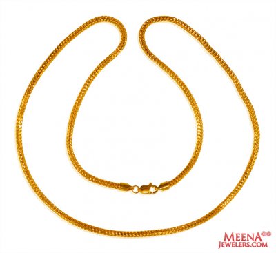 22K Gold Round Snake Chain ( Plain Gold Chains )