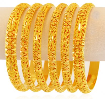 22K Gold Bangles Set  2 ( Set of Bangles )