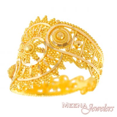 Gold Filigree Ring ( Ladies Gold Ring )