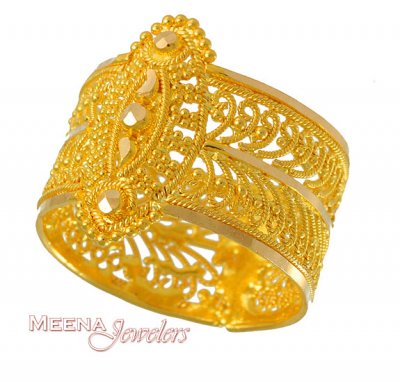 22K Wide Ladies Ring ( Ladies Gold Ring )