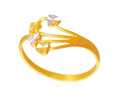 22K Gold Fancy  Ring ( Ladies Gold Ring )