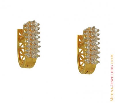 22k Signity Clip On Earring ( Clip On Earrings )