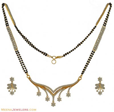 22k Gold Signity Mangalsutra Set ( Gold Mangalsutra Sets )