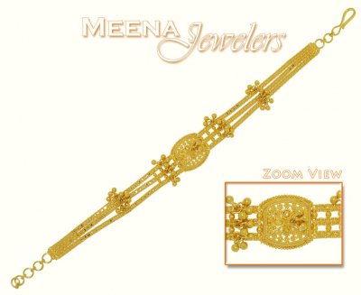 22Kt Gold Filigree Work Bracelet ( Ladies Bracelets )