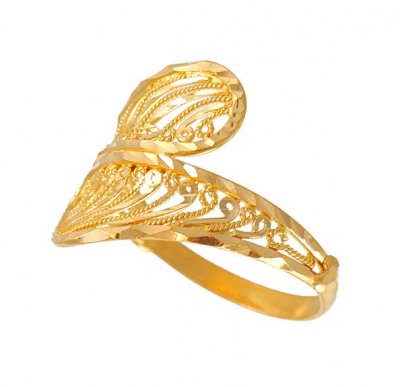 22Kt Gold Fancy Ring ( Ladies Gold Ring )