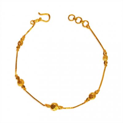 22Kt Gold Fancy Ladies Bracelet ( Ladies Bracelets )