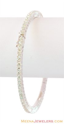 Fancy White Gold 18K Diamond Bangle ( Diamond Bangles )