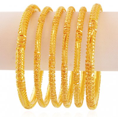 Traditional Indian Bangles 22K Gold ( Set of Bangles )