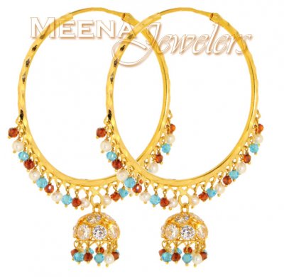 22Kt Gold Exquisite Earrings ( Exquisite Earrings )