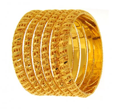 22Kt Gold Bangles ( Set of Bangles )