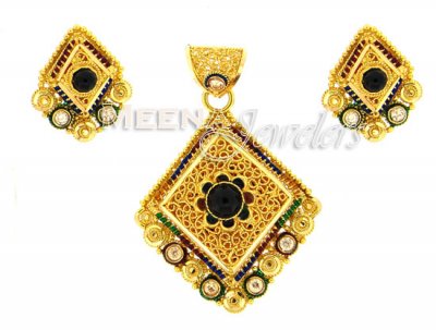 22 Kt Gold Pendant Set ( Gold Pendant Sets )