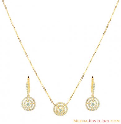 18K Diamond Pendant Set  ( Diamond Pendant Sets )