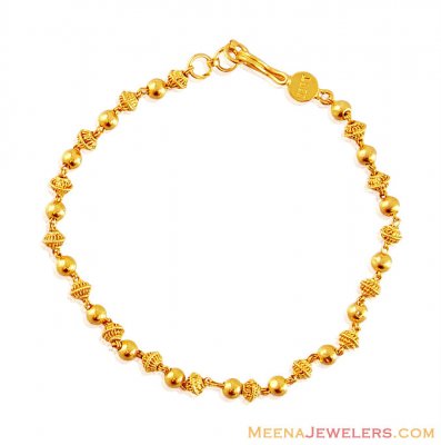 22k Gold Balls Bracelet ( Ladies Bracelets )