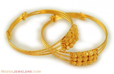 Designer Baby Bangles(set of 2) ( Baby Bangles )