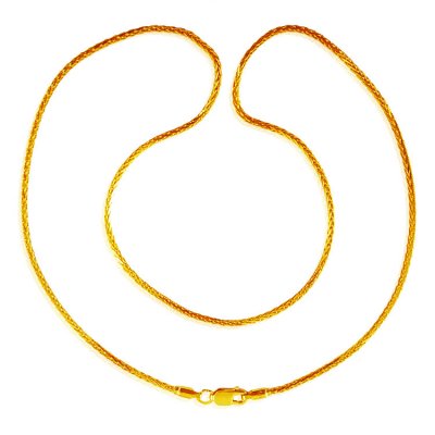 22K Yellow Gold Plain Chain ( Plain Gold Chains )