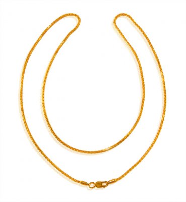 22kt Gold Chain (18 inc) ( Plain Gold Chains )