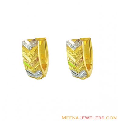 ClipOn Earrings 3 Tone 22K ( Clip On Earrings )