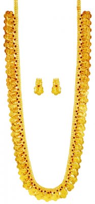 22k Gold Long Mango Mala ( 22 Kt Gold Sets )