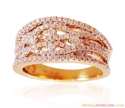 Wide Diamond Band 18K  ( Diamond Rings )