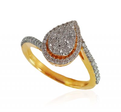 18kt Yellow Gold Diamond Ring ( Diamond Rings )