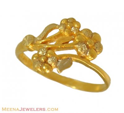 22K  Gold Designer Ring ( Ladies Gold Ring )