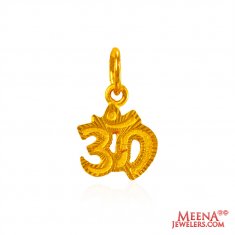 22Kt Gold OM Pendant