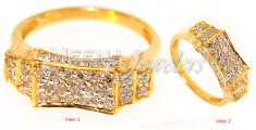 18Kt Yellow Gold Diamond Ring ( Diamond Rings )