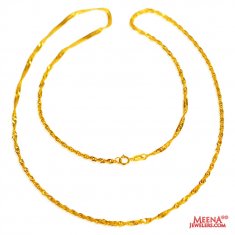 22kt Gold Long Disco Chain 