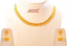 22Kt Gold Necklace Set ( 22 Kt Gold Sets )