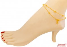 22Kt Gold Anklets (2 pc)