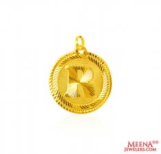 22Kt Gold Initial Pendant (R) ( Initial Pendants )