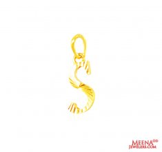 22Kt Gold Initial Pendant (S)