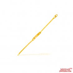 22Kt Gold Fancy Baby Bracelet (1Pc) ( 22Kt Baby Bracelets )
